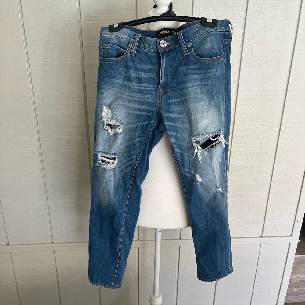EXPRESS Distressed Girlfriend Jean